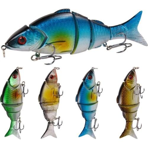 East Rain multi section bait 12.5cm 21g Lure Muskie Fishing Lures Swimbait Crankbait Hard Bait Fishing Accessory Free shipping