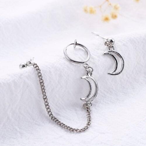 Ladies Long Earrings Harajuku Punk Cool Egirl Girl Cross Chain Pendant Earrings for Women Men Street Hip Hop Jewelry Gift