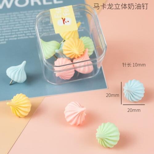 10 Pcs Macaroon cream Map Markers Drawing Photo Wall Studs Cork Board Pins Thumbtack Pushpins Painting Tool