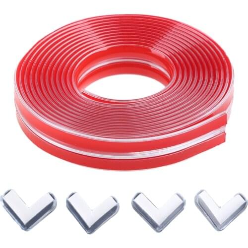 6M 20ft Baby Safety Table Desk Edge Transparent Edge Corner Protection Strip Baby Collision Proof Edge Guards Soft Softener Bump