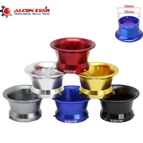Alconstar- 55mm Aluminium Alloy Moto Carburetor Air Filter Cup for Fit Keihin OKO KOSO 32 34mm PWK32 PWK34 Wind Cup Horn Cup