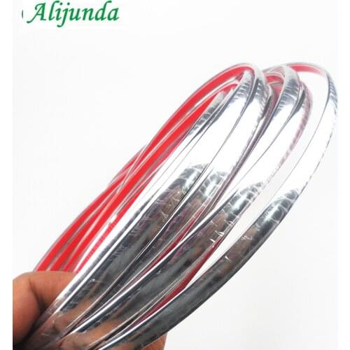 15 m car chrome decorative mold tape car DIY protection sticker FOR Volkswagen Skoda Octavia Fabia Rapid Superb Yeti Roomster