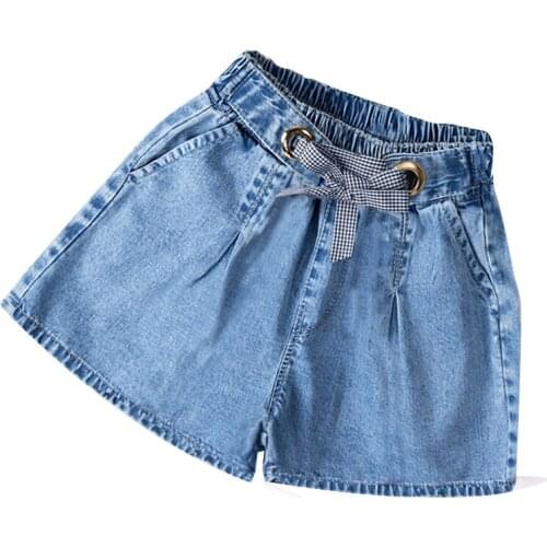 Girls denim shorts pants summer children loose shorts kids baby casual jeans fashion hot pants comfortable panties