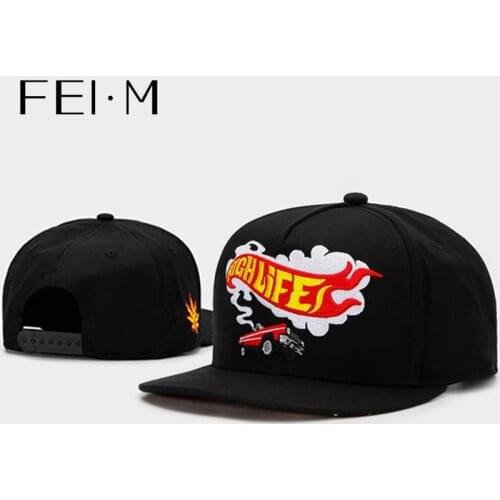 FEI M Fashion High Life Adjustable Snapback Cap Black Truck Driver Baseball Cap Outdoor Adult Casual Sports Sun Basketball Hat 3