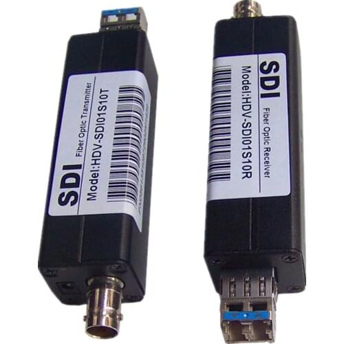 Mini 3G SDI Over Fiber Optic Media BNC Converter 1080P 3G SDI Optical Video Transmitter Receiver Over Fiber( Extender TX + RX )