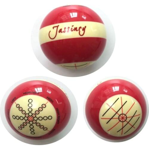 2017 New Jassinry Red Billiard Training ball 1pc Professional Design Pool game 5.72cm CUE balls for billiards Coach Bola balls