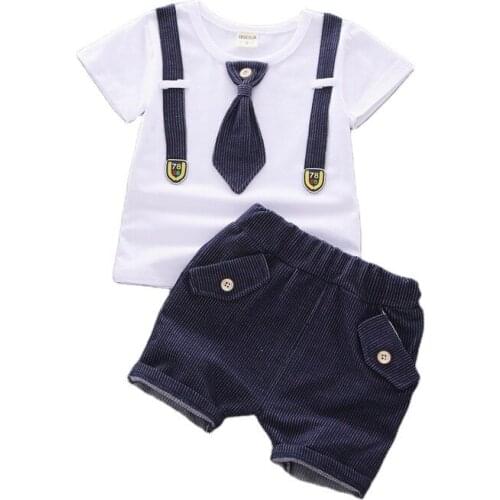 New Summer Baby Boys Clothes Set Children Cotton T-Shirt Shorts 2Pcs/sets Toddler Fashion Casual Clothing Infant Kids Tracksuits