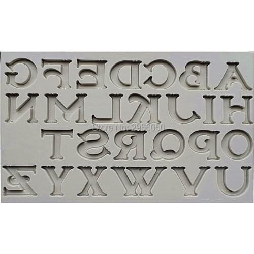 New Arrival Vintage English Letter Silicone Mold, Cake Decoration Tools, Kitchen Accessories SQ1722