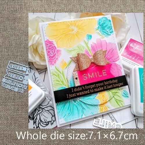 New Design Craft Metal stencil mold Cutting Dies WORDS TAGS decoration scrapbook die cuts Album Paper Card Craft Embossing