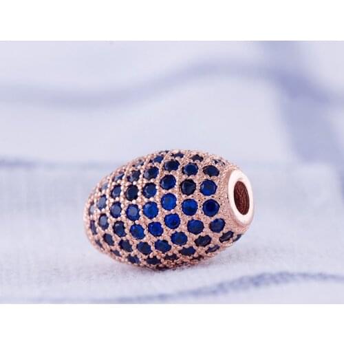 Supplies For Jewelry Wholesale Top Quality Oval Shape 12*8mm Colorful CZ Rhinestone Crystal Ball Beads For DIY Jewellery Making