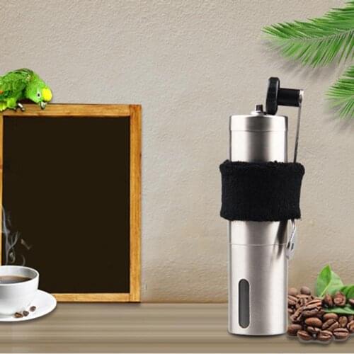 Manual Coffee Grinder Maker Ceramics Core 304 Stainless Steel Hand Burr Mill Grinder Ceramic Corn Coffee Grinding Machine