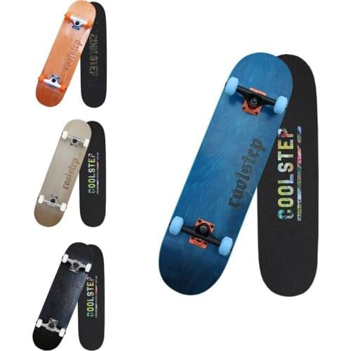 HOOMORE Adult 4 wheels Skate Board 2.5KG Double Rocker Maple Skateboard 4 Colors 608 ABEC-11