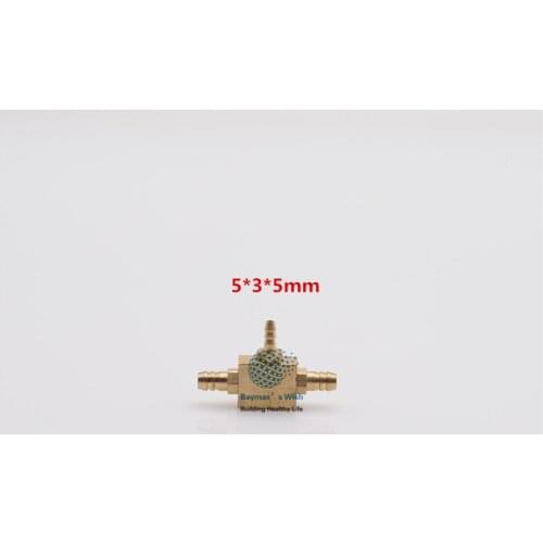 Dentist Lab Valve Copper Tee For Dental Clinic Item Accessory 5*5*3mm