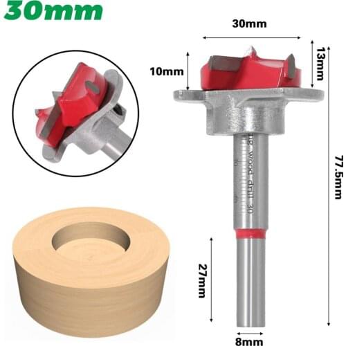 7mm Shank 15/20/25/30/35mm Diameter Hinge Hole Opener Boring Forstner Drill Bit Tipped Drilling Positioning Woodworking Cutter
