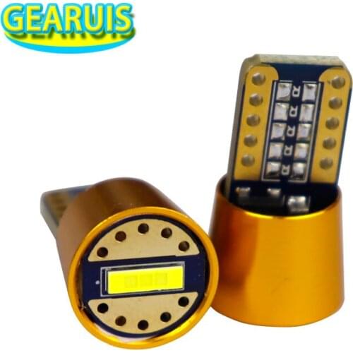 100pcs 9V to 32V T10 canbus 1 SMD 1860 LED no error 0.21A 194 168 non polar W5W 2.5W LED Car Reading Interior Lights white