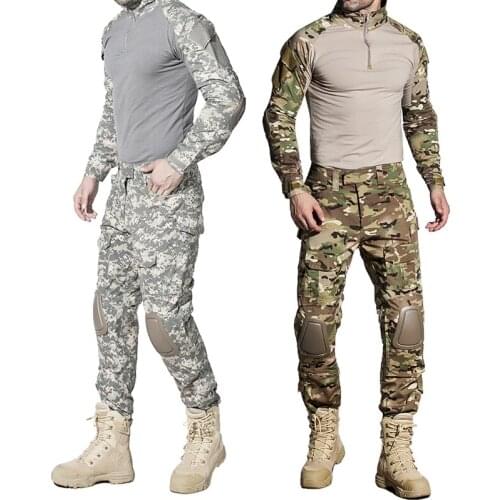 Outdoor Military Shirt Camouflage Army Tactical Battle Combat Shirt Men Women USMC Softair Camisa Militar Special Forces Costume