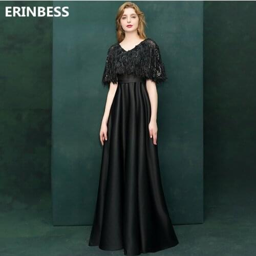 Vestido De Festa A-line Evening Dresses Long Dress 2019 New Halter Neck Black Evening Dress Elegant Formal Gowns Robe De Soiree
