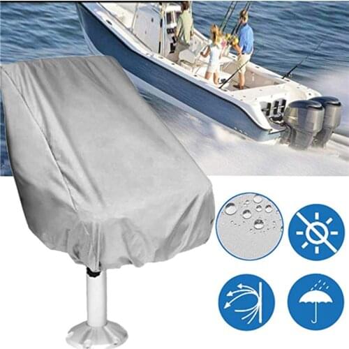 1PCS Boat Seat Cover Outdoor Waterproof Pedestal Pontoon Captain Boat Bench Chair Seat Cover Chair Protective Covers