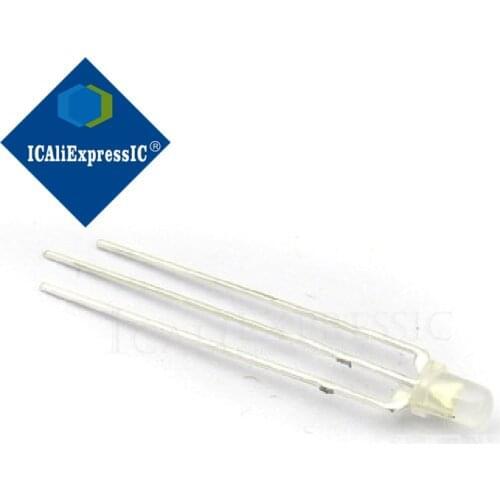 100PCS LED 5mm Round Diffused Red & Green two Color Common cathode LED Diode Light Emitting Diode new original In Stock