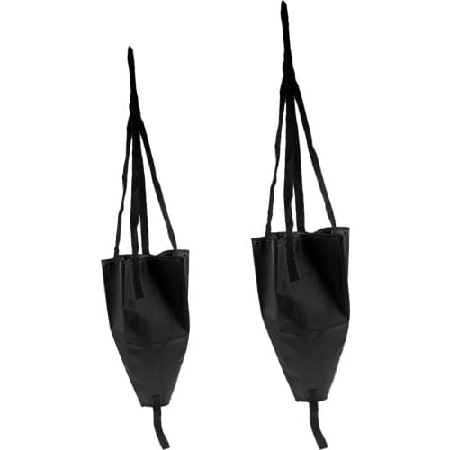 2 Pieces Durable 18' 24' Black PVC Sea Anchor Drogue Drift Sock for Boat Sailing Boats Inflatable Boat Jet Skis Kayaks Dinghy