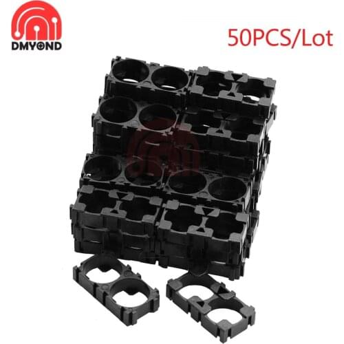 50PCS/Lot Cell 18650 Lithium Battery Holder Spacer Radiating Shell Plastic Bracket Bracket Cylindrical Cell Battery Stand 3x6