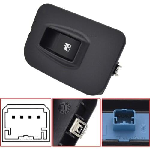 6490.H0 6490H0 Car Electric Window Control Switch For Citroen Nemo Peugeot Bipper Fiat Fiorino Doblo Qubo 735461282 735442324