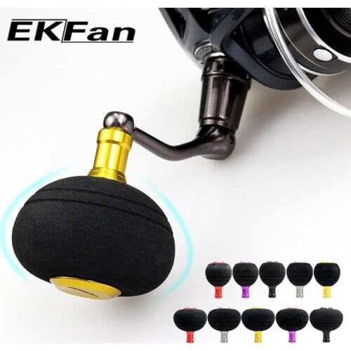 EKfan 40/50MM EVA Knobs Fishing reel handle For Shimano and Daiwa Spining Baitcast 1000-5000