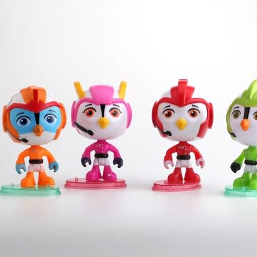 10.5cm 4pcs/set Top Wing Action Figure Toys Swift, Rod, Penny, Brody Figure Toys Collection Model Dolls