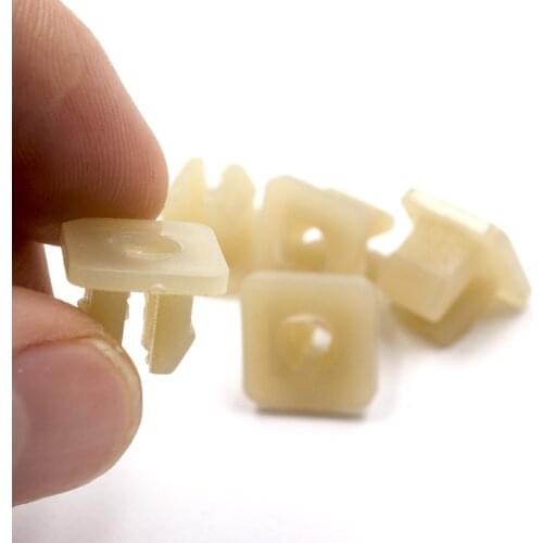 100pcs Natural 9mm nut grommet clamp nylon fixeding clips for car lights buckle retainers snaps