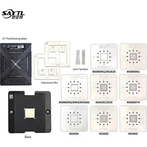Directly Heat BGA reballing kit For MSM Hi MTK Samsung Huawei Xiaomi Android CPU BGA stencil kit Soldering Repair Tools
