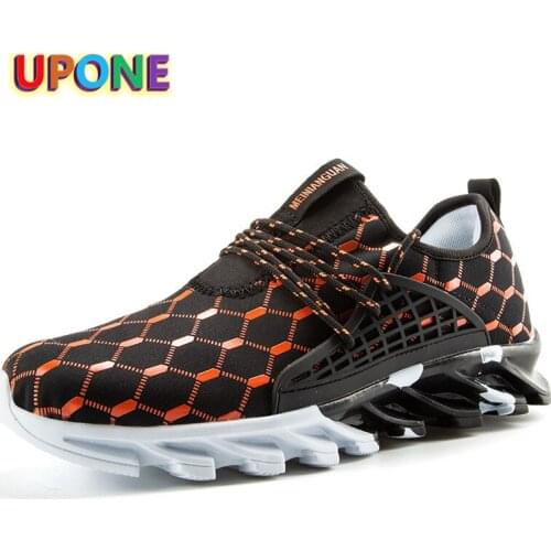 Fashion Star Walk Shoes Men Black Orange Lightweight Comfort Running Shoes Outdoor Jogging Mens Sports Shoes Zapatillas Hombre