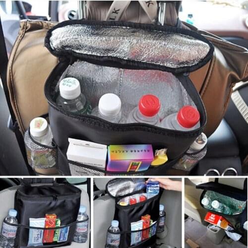 Newst!!Car Seat Back Organizer Storage Bag Portable Stowing Tidying Car-styling Multi-function Cold Insulation Auto Organizers