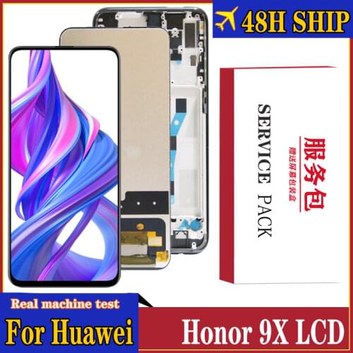 6.59” Original Display for Huawei Honor 9X LCD Touch Screen For Honor 9X Premiu Digitize Screen with Frame for STK-LX1