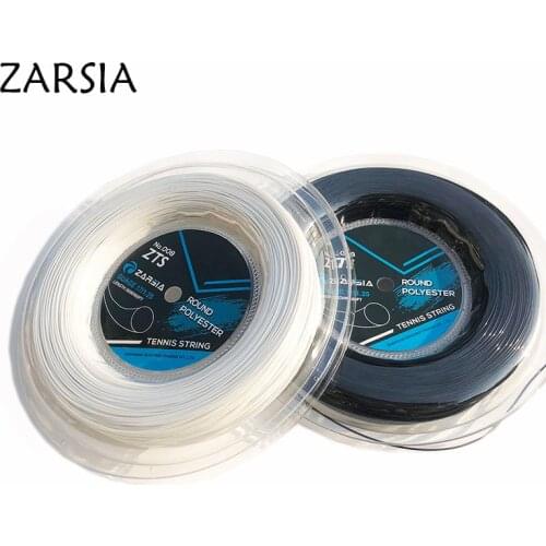 1 pc ZARSIA polyester tennis string 1.25mm Durable tennis rackets string 4G Round quality strings 200M big reel