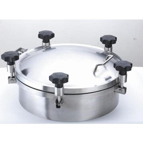 Sanitary 430mm Round Pressure Tank Manhole Cover Stainless Steel EPDM/SILICON