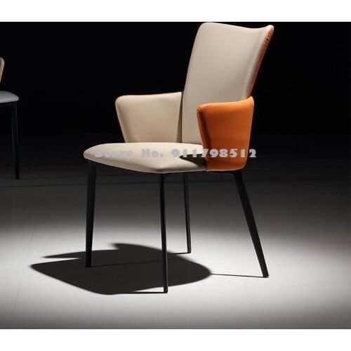 Nordic chair backrest armrest simple modern home desk stool dressing table light luxury dining chair bedroom makeup chair