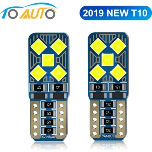 2pcs T10 194 168 W5W LED Lamp Canbus Car Lights Clearance Parking Trunk Lights Error Free Auto Bulbs 12V White Ice Blue