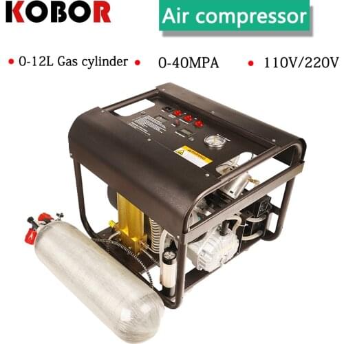 4500PSI 300Bar PCP Air Compressor High Pressure Pump Auto Stop Built-in Water Cooling Filter for PCP Diving Rifle Scuba