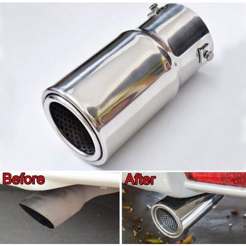 BBQ@FUKA 1x Stainless Rear Tail Tip Exhaust Muffler End Tip Pipe Fit For Toyota Prado FJ150 2010-15