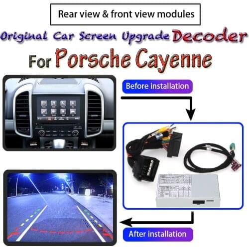 Rear Parking Camera For Porsche Cayenne 2003~2020 Adapter Connect Original Upgrade System Interface Screen Reverse CAM Decoder
