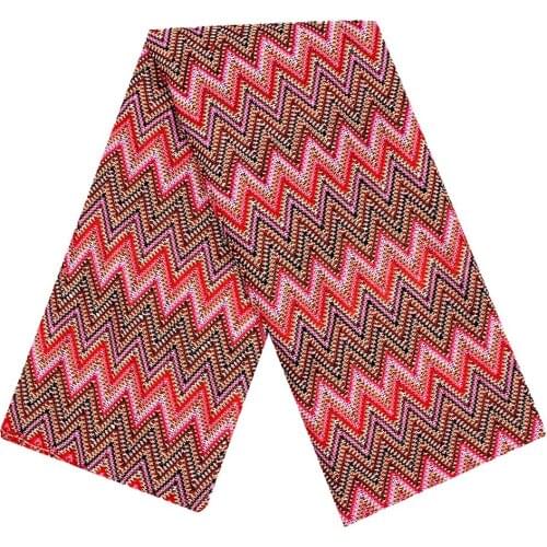 1 Yard Zig Zag Lace Fabrics For Dress Knitting Mesh Fabric Soft Crochet Wave Stripe Cloth Netting Mesh 150CM Wide