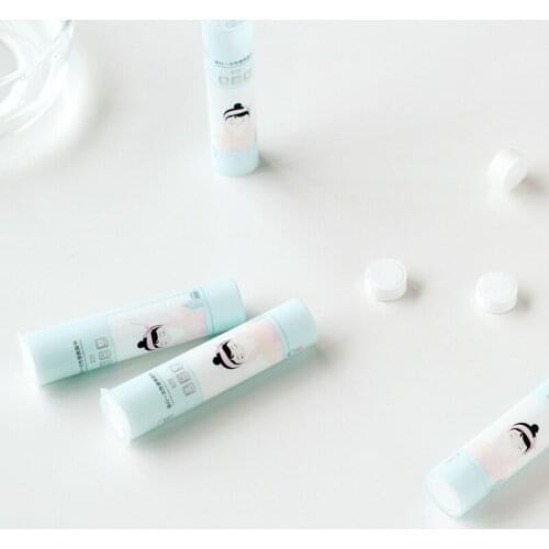 10PCS Cylindrical compression disposable towel sanitary portable boxed travel travel non-woven wash towel