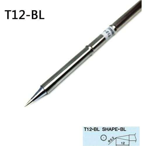 2pcs T12-BL Solder Iron Tips High Quality T12 BL Lead-Free Soldering Iron Tip For HAKKO Soldering Rework Station FX-951/FX-952