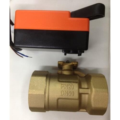 2 way electric ball valve electric brass ball valve 2 way electric ball valve globe valve with electric actuator 220VAC / 24V