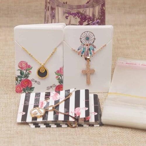 50 card /50card 50opp5*7cm white /kraft handmade with love earring packing paper jewelry products display card custom cost extra