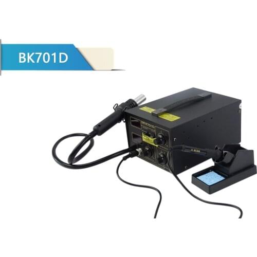 Bakon BK701D Digital Display SMD Rework Soldering Station Desoldering 2 in 1 Hot Air Gun ESD Weldering Station