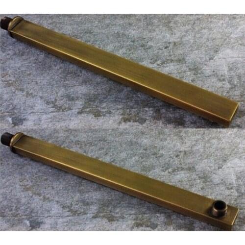 Free Shipping Wall Mount Brass Antique Square Shower Arm Concealed Install Shower Holder / Bar