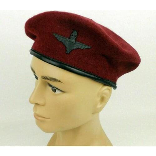 UK British Army Parachute Regiment Red Wool Classic Royal Beret Hat Cap Military Store 5605101