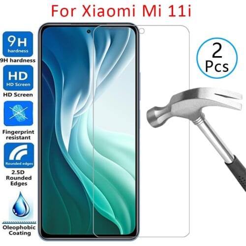 Case for xiaomi mi 11i cover screen protector tempered glass on ksiomi xiao my 11 i i11 mi11i 6.67 protective phone coque bag 9h