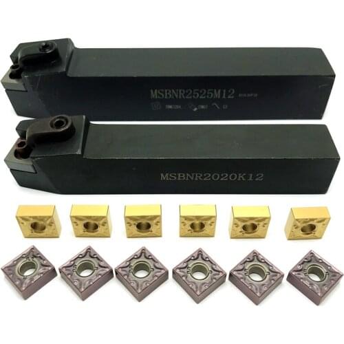 MSBNR1616H12 MSBNR2020K12 MSBNR2525M12 External Turning Tool Holder For Carbide Insert Cutting Tool SNMG120404/08 Turning Insert